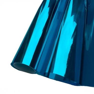 Imagem de Insulfilm Azul Autoadesivo 60cm x 3m Instalação fácil Rápida - marca