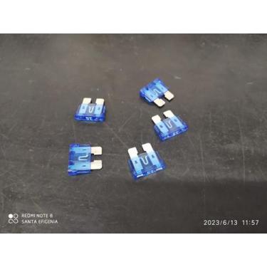 Imagem de 30x Fusivel 15amp 18mm Automotivo Lamina