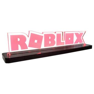Imagem de Luminária Gamer Geek Roblox - Acrílico - LED Vermelho - MK Displays