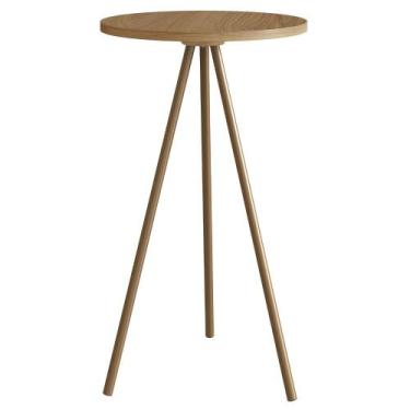 Imagem de Mesa Lateral Sala De Estar 35 cm 27942 Artesano, Hanover Dourado