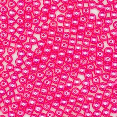 Imagem de Miçanga Passante Pérola Abs Rosa 6mm 500pçs 75g - Macall