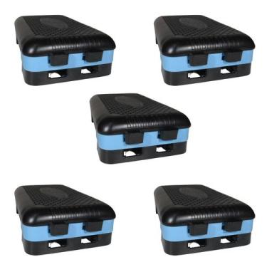 Imagem de  Kit 5 Step 50cm X 28cm X 13cm Ajustável Para Exercícios - TF Injetado
