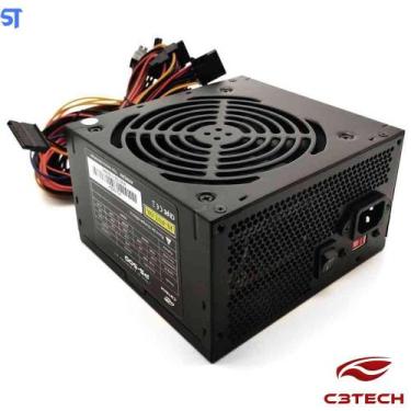 Imagem de Fonte De Alimentação Atx C3Tech Ps-500Bk 500W Sem Cabo
