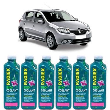 Imagem de Kit aditivo radiador bio coolant pronto para uso rosa - renault sander