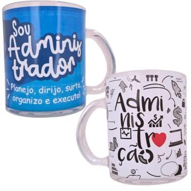 Imagem de Caneca Lux Profissões Administração 330ml - Modelos Sortidos - LANTY (