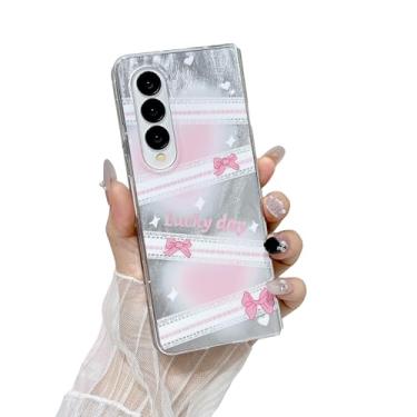 Imagem de Yonds Queen Capa fofa para Samsung Galaxy Z Fold 6 desenho animado divertido anime gráfico amor design elegante meninas mulheres capa protetora à prova de choque antiderrapante (laço, Galaxy Z Fold 6)