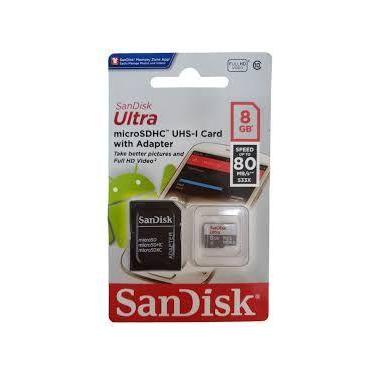 Imagem de Kit 10 Cartões De Memória Micro Sd Sandisk 8gb Classe 10 Ultra