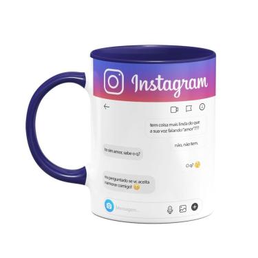 Imagem de Caneca Instagram personalizável - B-blue