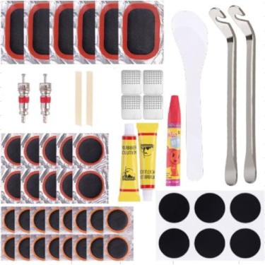 Imagem de Castrap Kit Completo De Reparo De Punção De Pneu De Bicicleta, Remendo Frio Sem Cola Alavancas De Pneu E Ferramentas Para Fixação Fácil De Tubos (29)