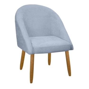 Imagem de Banqueta Poltrona Lua Bouclê Ideal Para Sala Penteadeira Ou Salão - SO