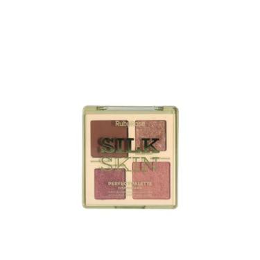 Imagem de Paleta Contorno Blush Iluminador Ruby Rose Silk Skin HBM1003, Deep Rad