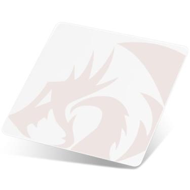 Imagem de Redragon Mouse pad de vidro PG1M - Superfície de precisão ultra suave com base antiderrapante, fácil de limpar, mouse rígido para jogos - 330 x 330 x 3,7 mm, branco