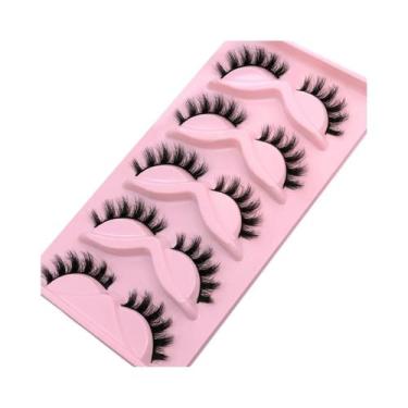 Imagem de Cílios Postiços Naturais 3D Wispy De Mink Sintético, Extensão De 5, 7,