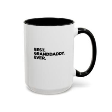 Imagem de Caneca de café Granddaddy – Presente de destaque engraçado para vovô, copo de cerâmica novidade - Ideia de presente de aniversário e Natal (preta, 425 g)