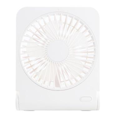 Imagem de aqxreight Ventilador de Mesa Portátil Recarregável Com Configurações de 3 Velocidades - Resfriamento de Baixo Ruído para Casa, Escritório, Carro e Viagem (Branco)