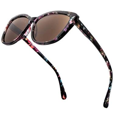 Imagem de VITENZI Óculos de sol Full Reader para mulheres, olho de gato com leitura colorida com leitores completos embutidos, Gela in Burgundy 1,75