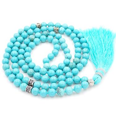 Imagem de malahill Colar de contas mala para mulheres e homens, pulseira mala, colar de contas de oração, Gema, pedra preciosa semipreciosa