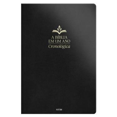 Imagem de Bíblia Cronológica De Um Ano - Luxo Preta