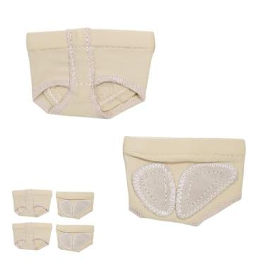 Imagem de Caplancy Calcinha para pés de dança tanga 1/2 par de sapatos de meia sola Lyrical Dance Paws Pads Ballet Belly Contemporâneo Sapatos de dança para mulheres e meninas, Camurça - 2 pares, Large