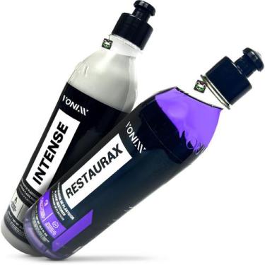 Imagem de Kit Intense Restaurax 500ml Renovação Plásticos Auto Vonixx