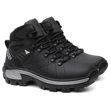 Imagem de Bota Masculina CATPRO Cano Médio em Couro Resistente com Solado Leve para Trilhas e Trabalho-Masculino