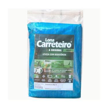 Imagem de Lona carreteiro itap/boomera azul 8 x 4m 65mic 9000258.pa