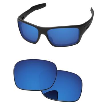 Imagem de PapaViva Lentes de reposição para óculos de sol Oakley Turbine OO9263 65 mm, Água Profunda, Turbine