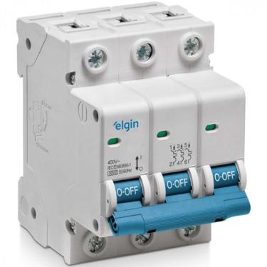 Imagem de Disjuntor Termomagnético Tripolar Elgin 3 Polos 50a