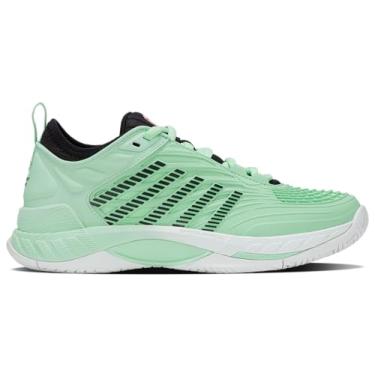 Imagem de K-Swiss Tênis feminino Hypercourt Supreme 2, Neon Mint/Preto/Branco, 35