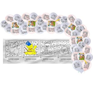 Imagem de Kit festa Boobie Friends Decoração Aniver Goods Painel+Balão - RIVFEST