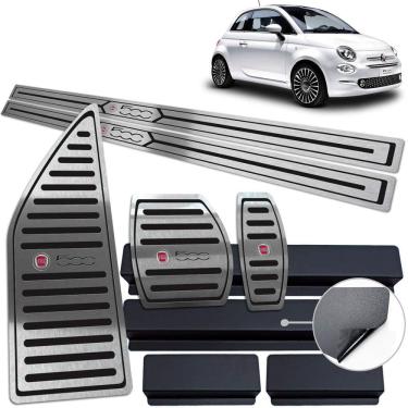 Imagem de Descanso Pedaleira Automático Soleira Preto Fiat 500