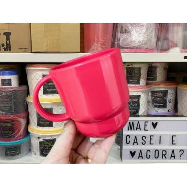 Imagem de Caneca Tupperware 370 ml Cor Coral Importada