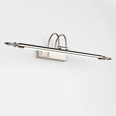 Imagem de Luminária de LED para penteadeira, 26 pol., luminária linear para banheiro, luz frontal ajustável para espelho de banheiro, arandela de parede para penteadeira, lâmpadas de maquiagem, luzes