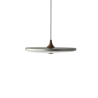 Imagem de Luminária Pendente, Criatividade Nórdica Pendente Fonte de Luz Led Luminária Pendente Ferro Cinza Preto Lustre em Forma de Disco Voador Café Sala de Jantar Iluminação de Quarto