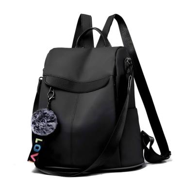 Imagem de Mochila juvenil, repelente de água, sistema anti-roubo, nylon