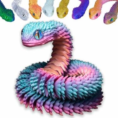 Imagem de Junta flexível articulada de cobra impressa em 3D de brinquedo, resina