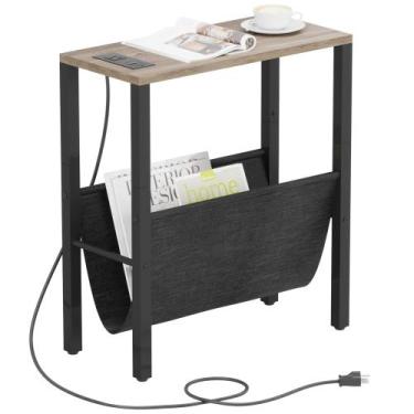 Imagem de Mesa lateral Vagusicc Narrow com estação de carregamento e armazenamen