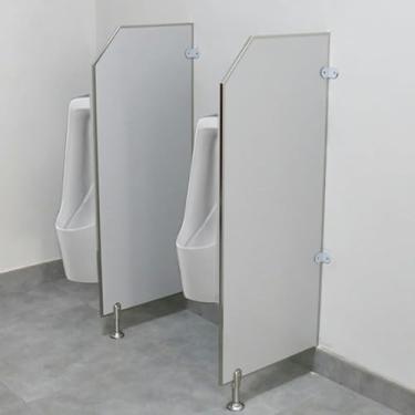 Imagem de Divisória de vaso sanitário público defletor de mictório montada no chão, divisória de vaso sanitário com acessórios de aço inoxidável divisória divisória divisória de mictório, para escolas e