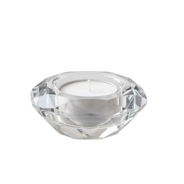 Imagem de Castiçal Porta-Velas com Vela Inclusa, Decoração com Diamante Alto Brilho, Ideal para Eventos e Jantas Românticas(6)