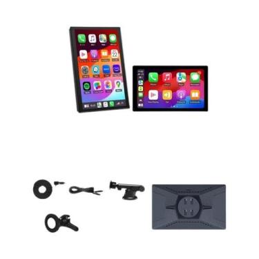 Imagem de Suporte Magnético 360 Para Carplay E Android Auto Sem Fio De 9 Polegad