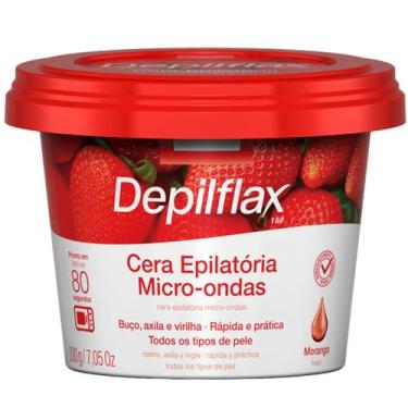 Imagem de Depilflax Cera Depilatória Micro-Ondas Morango 200g