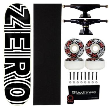 Imagem de Skate Zero Maple Profissional 8.0 Roda Next Abec 15 Black-Masculino