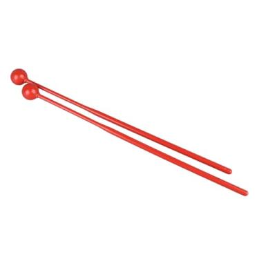 Imagem de Domary Conjunto de Baquetas de Plástico para Exercícios, Baquetas para Treinamento de Bateria Infantil (Vermelho)