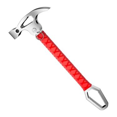 Imagem de Ｂｅｓｇａ Martelo de pregos com garra, cabo versátil e confortável, extrator de pregos portátil, chave de 8-22 mm para projetos domésticos de carpinteiro