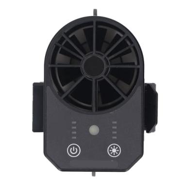 Imagem de Domary Ventilador de Cintura, Ventilador de Cinto Portátil Recarregável USB Ajustável de 4 Velocidades Com Luz LED, para Exterior (10000mAh)