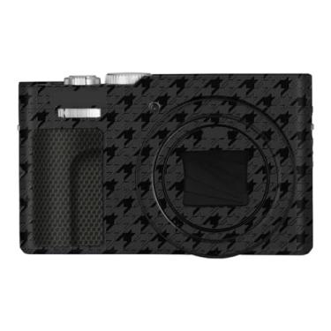 Imagem de ZS99 Adesivo de capa de câmera antiarranhões para Panasonic Lumix ZS99 Película protetora de câmera Decalques de película (Plover Black)