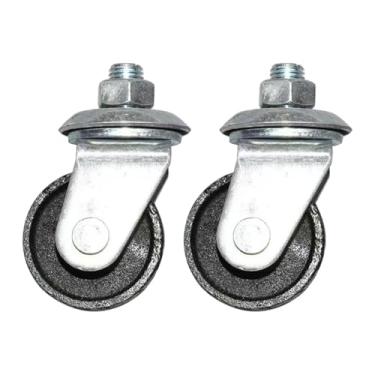 Imagem de JicSuXi 2 Peças de Rodas Giratórias para Macaco Hidráulico de 3 Toneladas, Acessórios de Reposição, Fáceis de Instalar em Oficina de Automóveis, Reparo Automo, Rosca 16mm