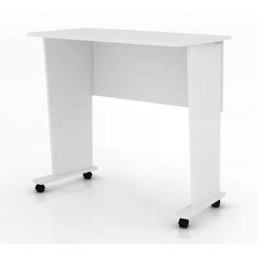 Imagem de Mesa Multi Dobravel Para Notebook Me4117 Branco Branco - TECNO MOBILI