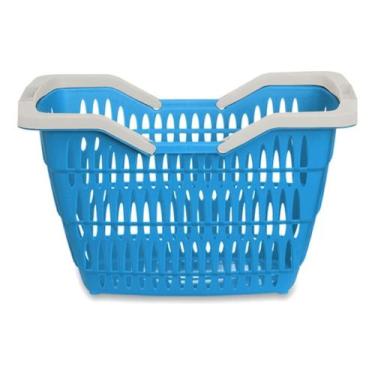 Imagem de Cestinha Mercado Hortifrut Supermercado 12 L Com Alça - USUAL UTILIDAD
