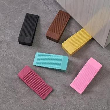 Imagem de 5 batentes de porta, cunha de borracha de cor dopamina